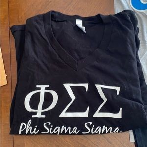 Phi sigma sigma vneck tshirt